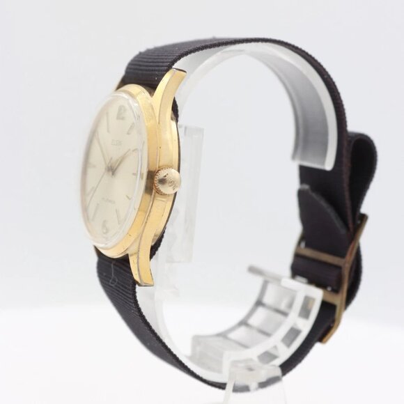 Vintage Elgin 8903 Sunburst Men's Mechanical Wristwatch 720 France Gold Tone - Picture 4 of 5